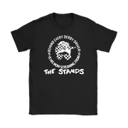 Women's demolition derby apparel featuring the "Behind Every Derby Driver Is His Mom Screaming From The Stands" graphic, available in premium t-shirts, racerback tanks, and warm hoodies.