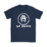 Women's demolition derby apparel featuring the "Behind Every Derby Driver Is His Mom Screaming From The Stands" graphic, available in premium t-shirts, racerback tanks, and warm hoodies.