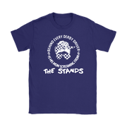Women's demolition derby apparel featuring the "Behind Every Derby Driver Is His Mom Screaming From The Stands" graphic, available in premium t-shirts, racerback tanks, and warm hoodies.
