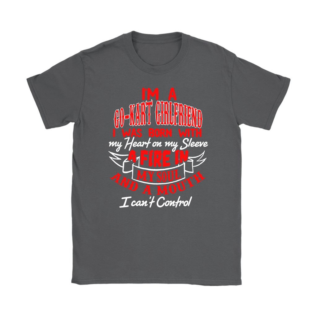 go kart racing girlfriend t-shirts