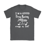 drag racing women's t-shirts