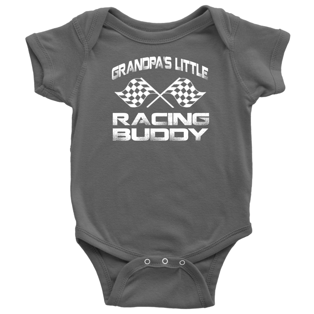 Grandpa's Little Racing Buddy Onesies And T-Shirts!