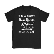 drag racing women's t-shirts