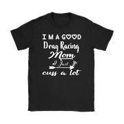 drag racing women's t-shirts