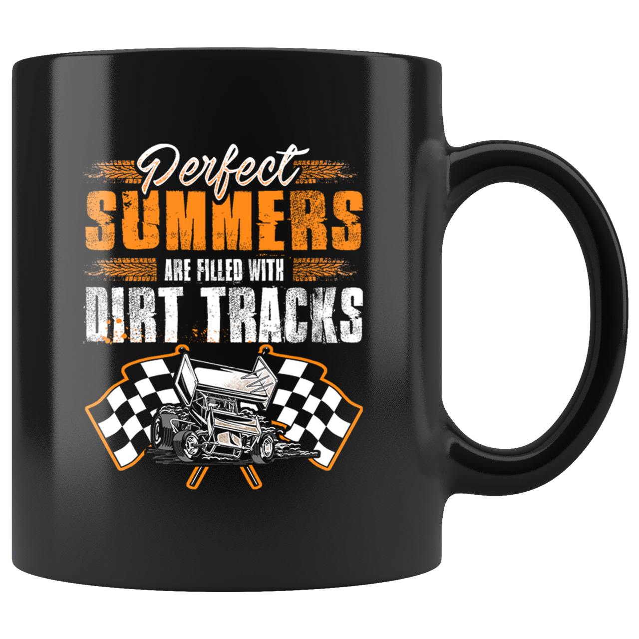Perfect Summers Are Filled With Dirt Track Sprint Car Mug!