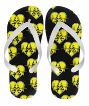 Racing Heartbeat Flip Flops