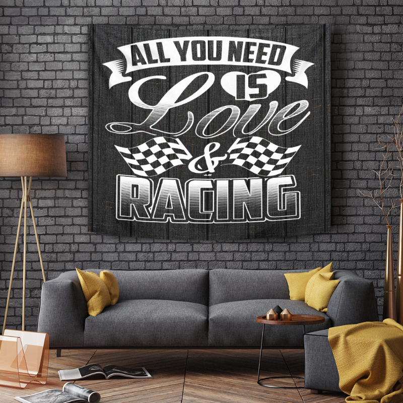 All You Need Is Love And Racing Tapestry