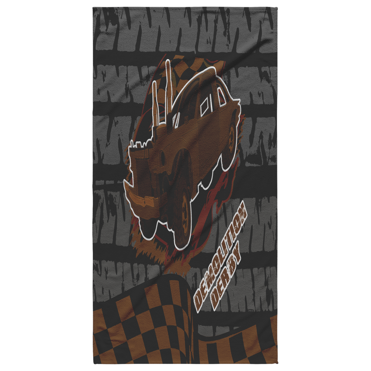 Demolition Derby Beach Towel