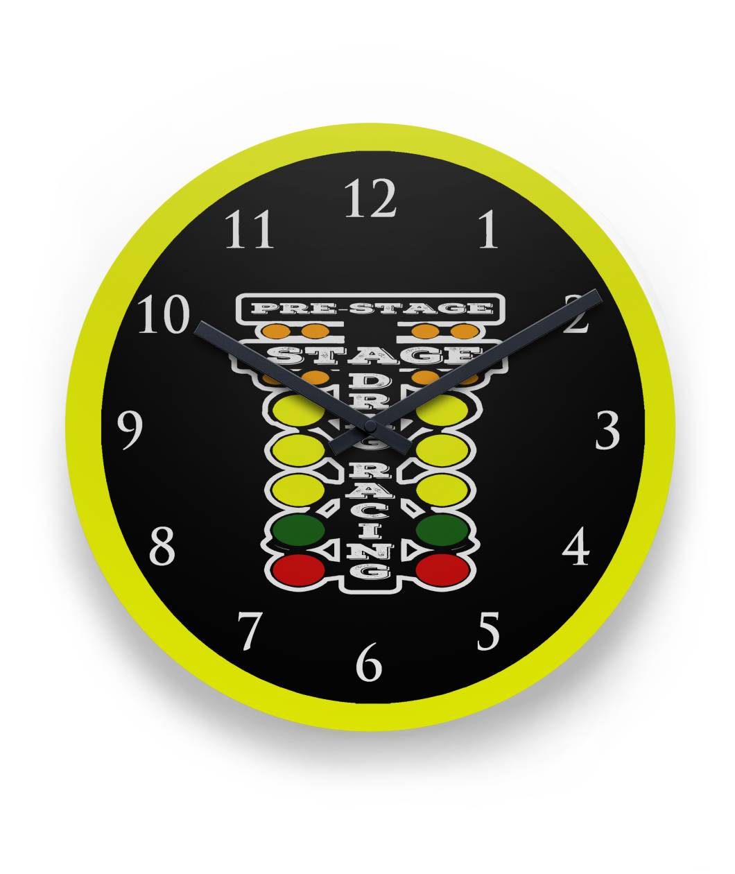 Drag Racing Round Wall Clocks