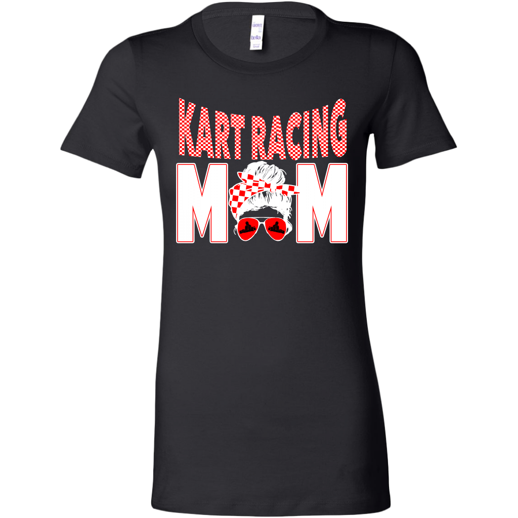 go kart racing mom t-shirts