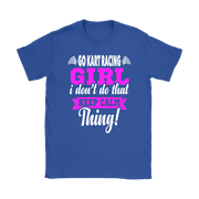 go kart racing girl t-shirts