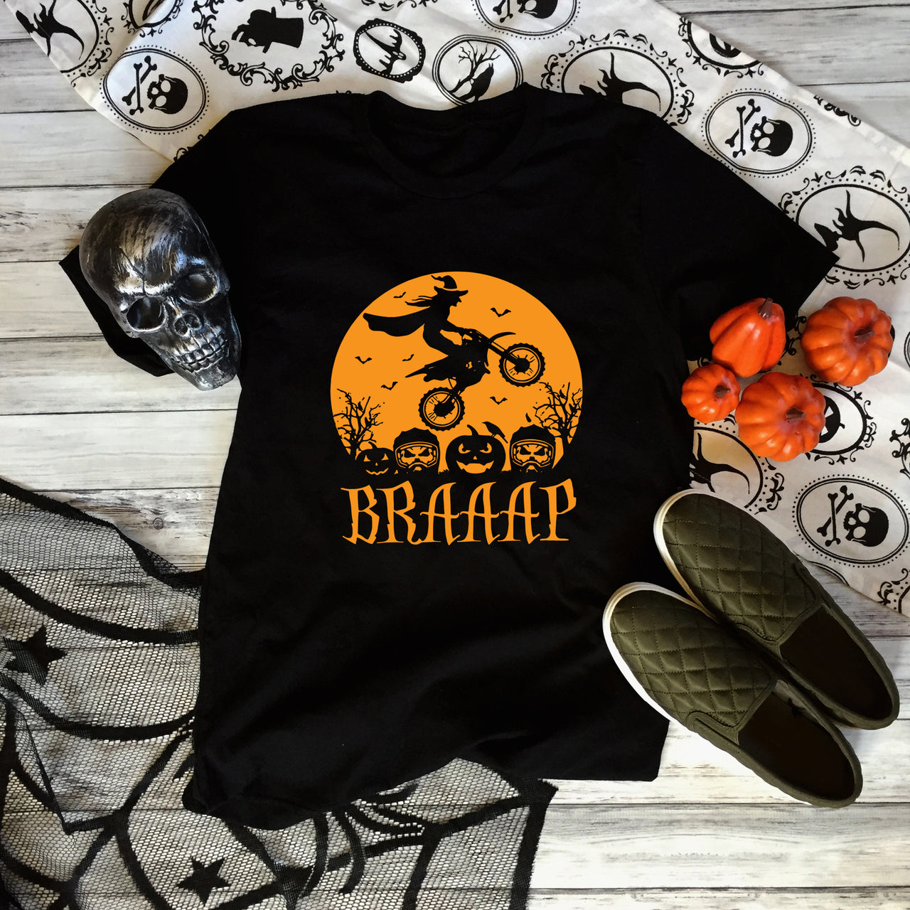 dirt bike girl halloween t-shirts