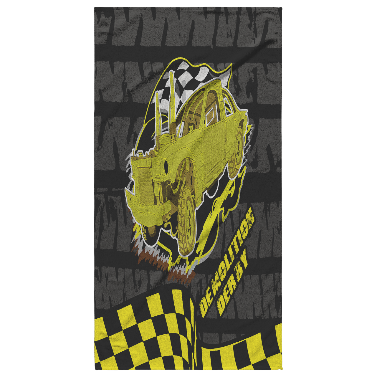 Demolition Derby Beach Towel