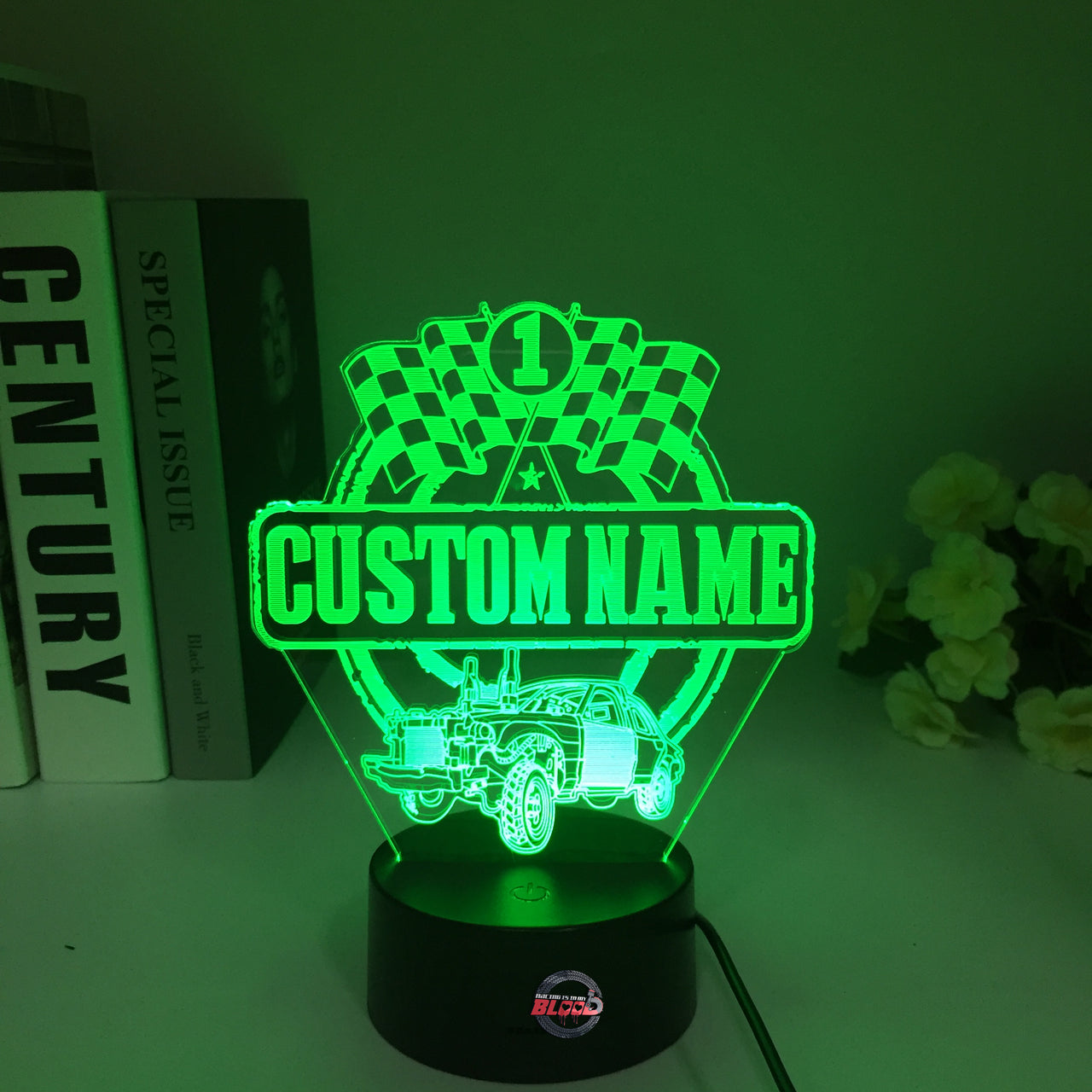 Custom Demolition Derby Car 3D Led Lamp