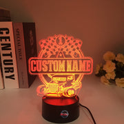 Custom Dwarf Car Racing 3D Led Lamp