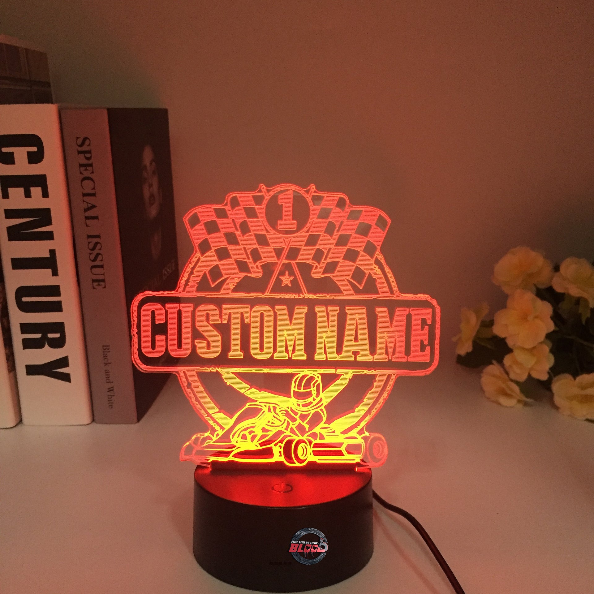 Custom Go-Kart Racing 3D Led Lamp