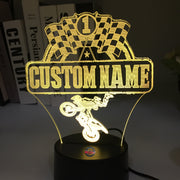 Custom Motocross 3D Led Lamp