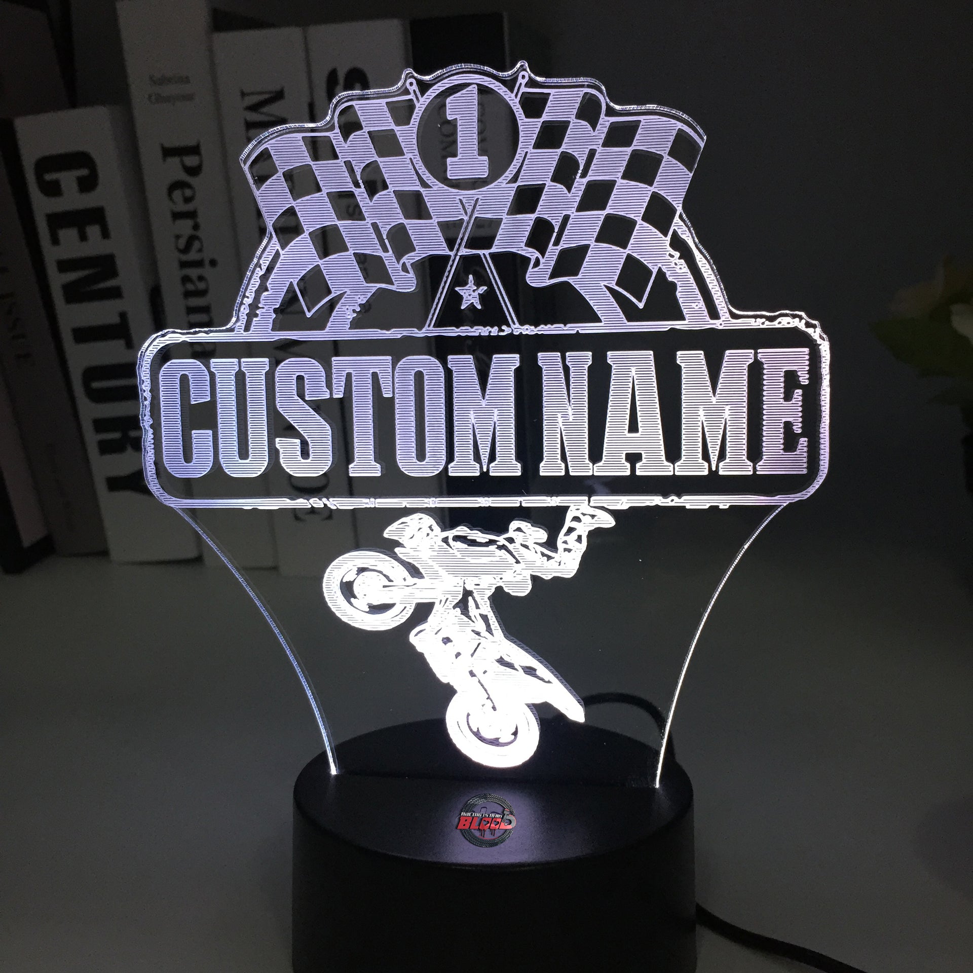 Custom Motocross 3D Led Lamp