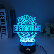 Custom Sprint Car 3D Led Lamp