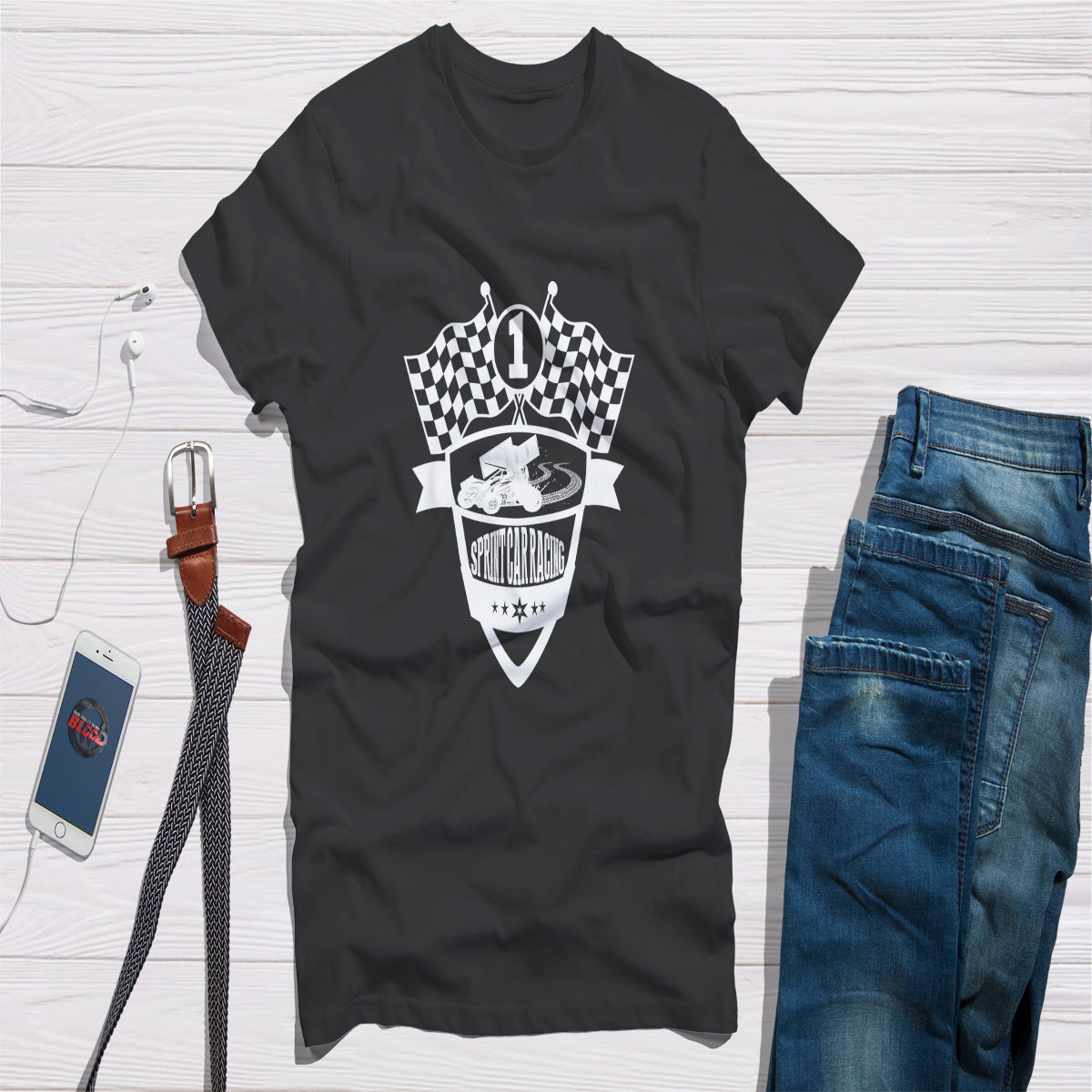 Custom Sprint Car Racing Unisex T-Shirt