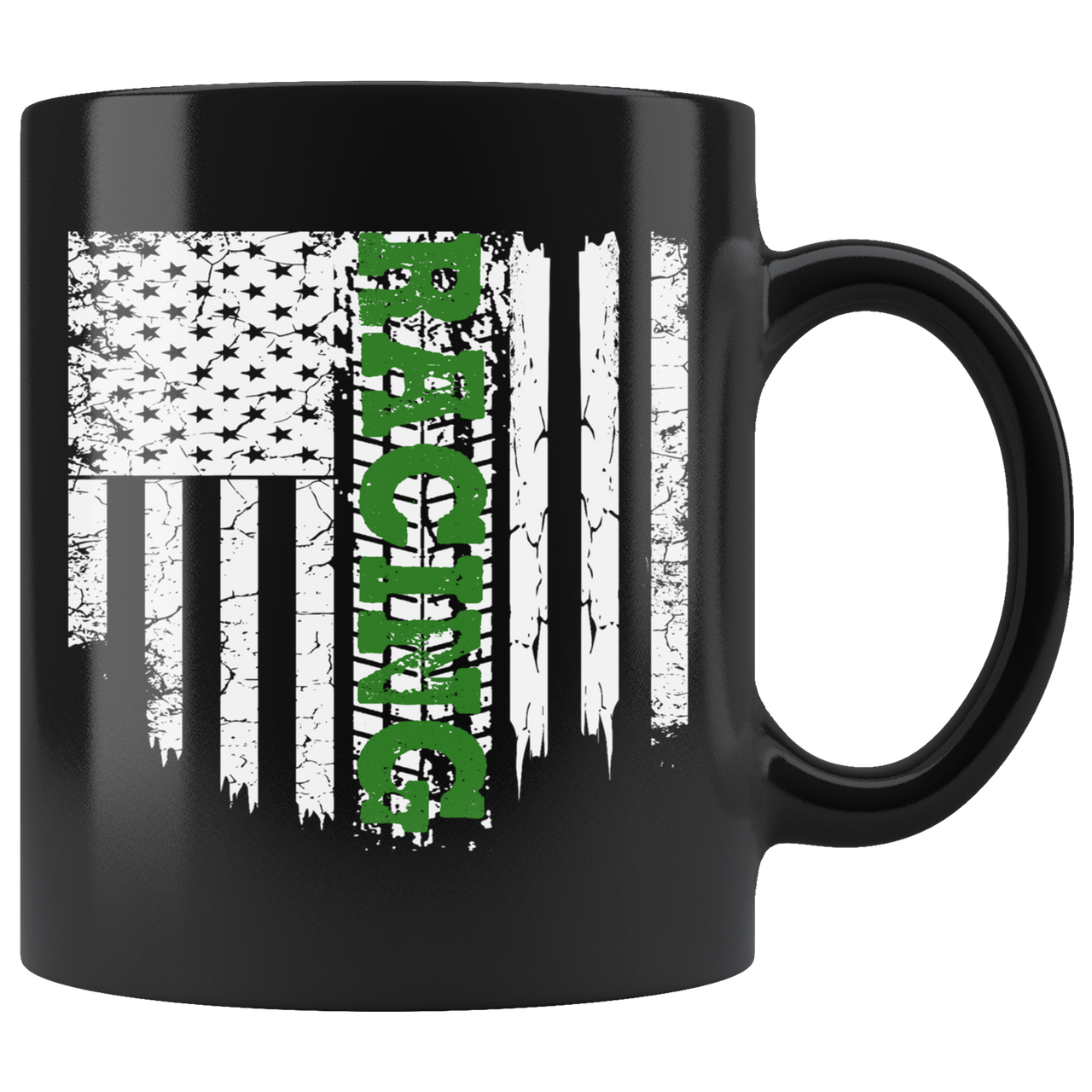Racing US Flag GreenV Mug!