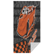 dirt racing late model beach towel