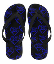 Demolition Derby Daughter Heart Flip Flops