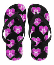 Racing Heartbeat Flip Flops