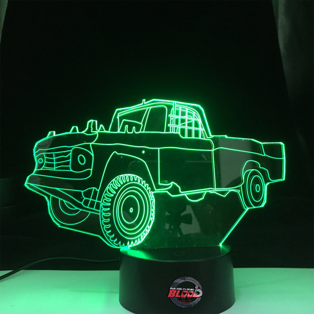 Demolition Derby Truck 3d Led Lamp