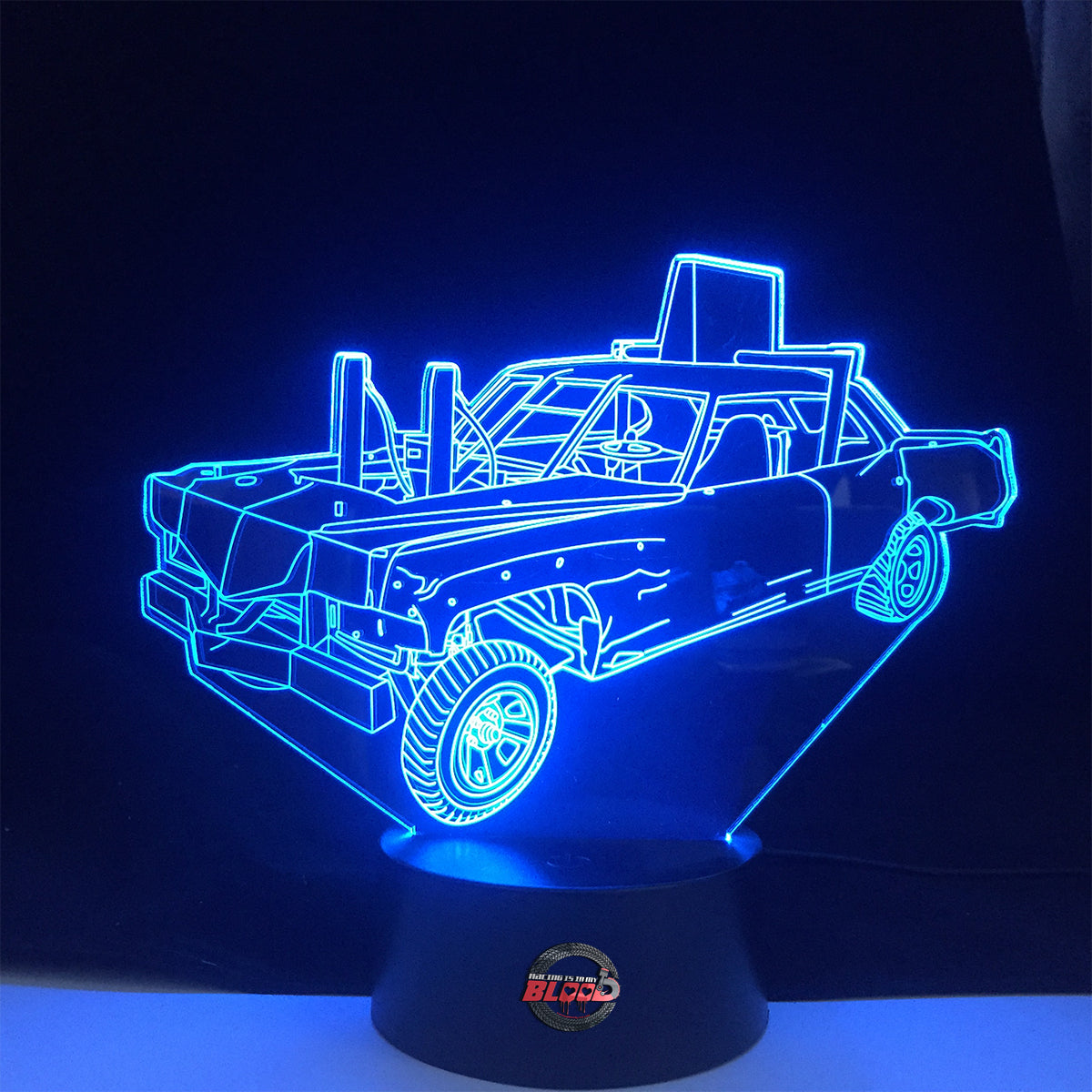 Demolition Derby Caddy 3D Led Lamp