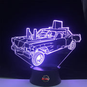 Demolition Derby Caddy 3D Led Lamp