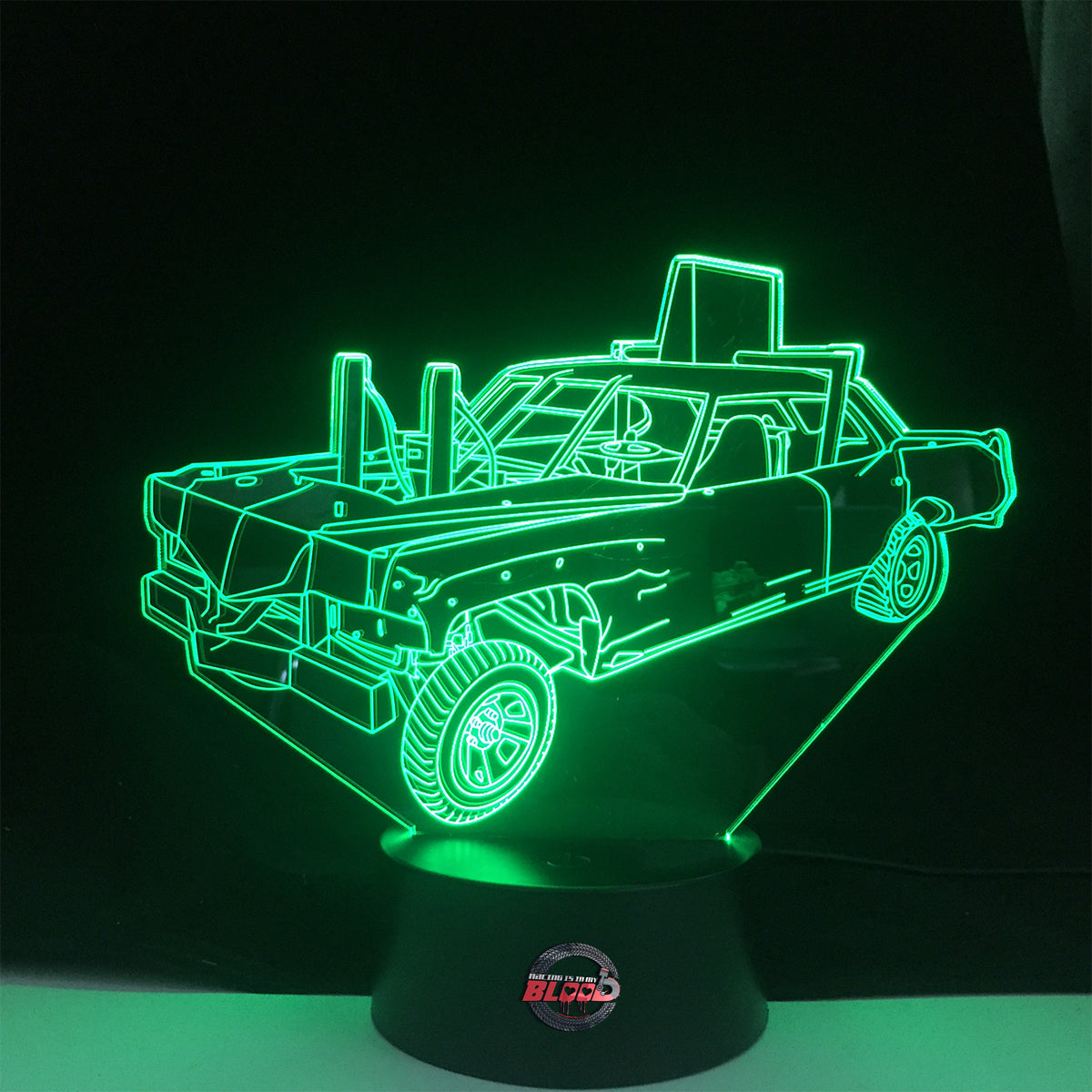 Demolition Derby Caddy 3D Led Lamp