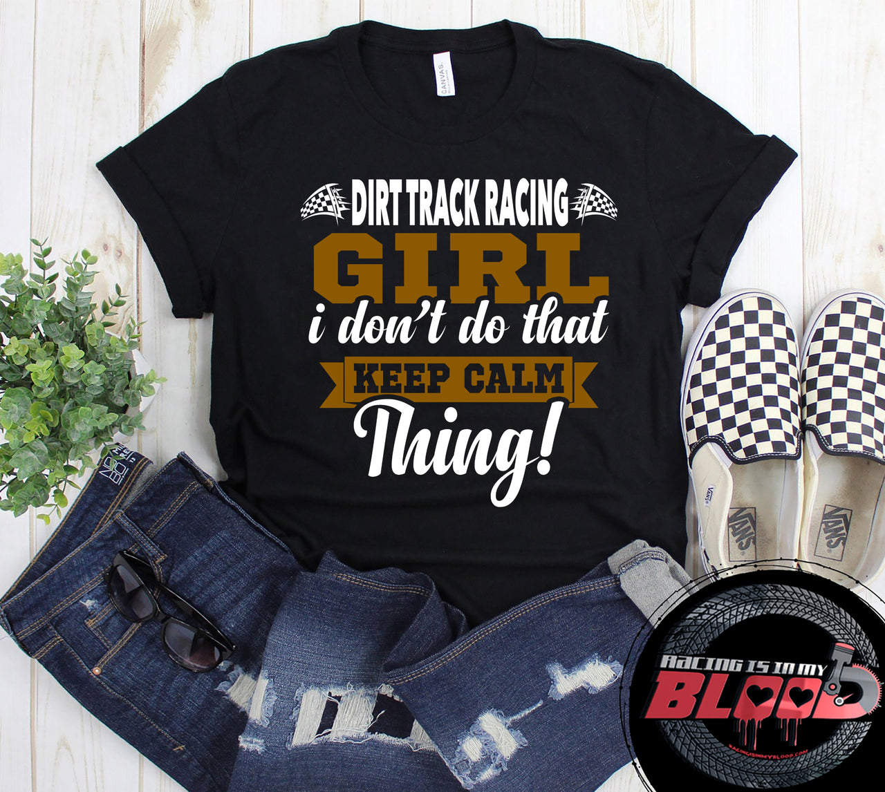 dirt track racing girl t-shirts