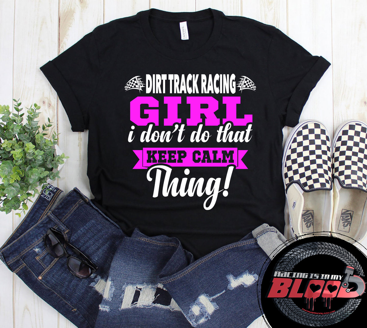 dirt track racing girl t-shirts