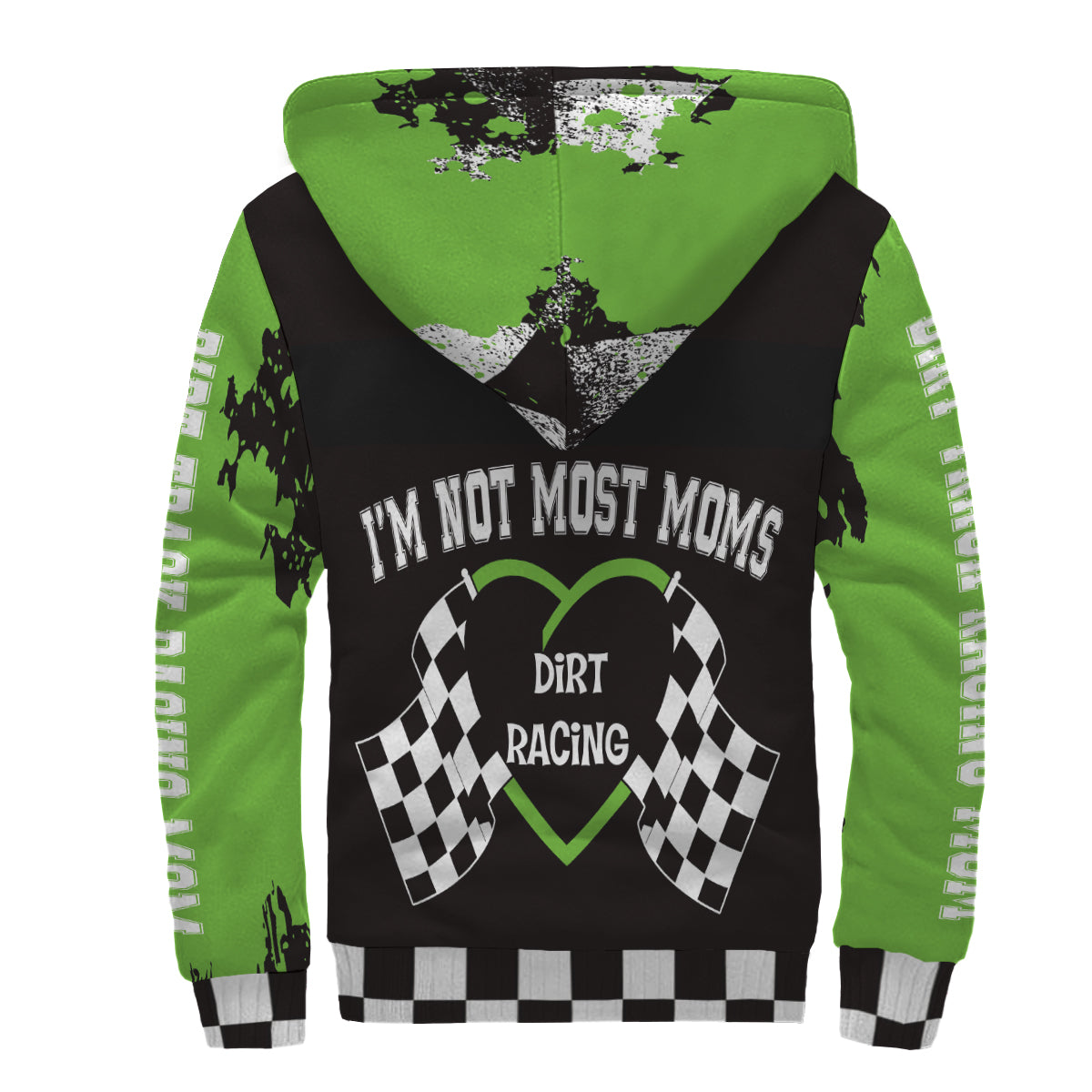 Dirt Track Racing Mom Sherpa Jacket