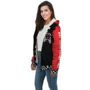 Dirt Track Racing Mom Sherpa Jacket Red