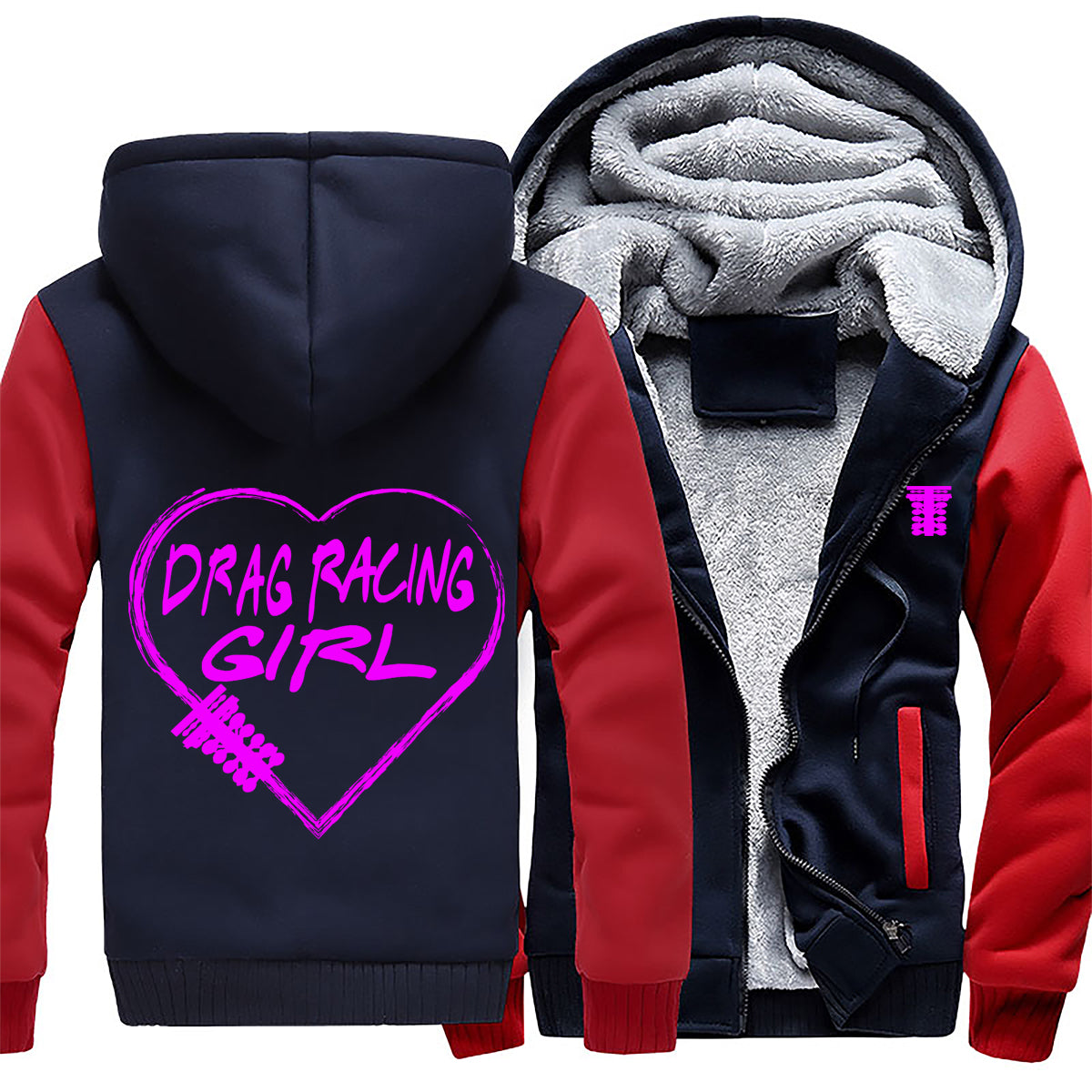 Drag Racing Girl Heart Jacket
