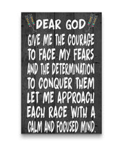 Drag Racer's Prayer Canvas Portrait