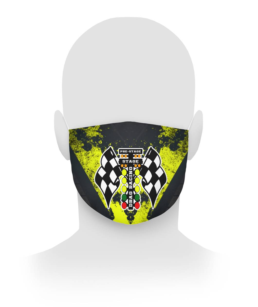 Drag Racing Face Mask RBYV Cloth Face Mask