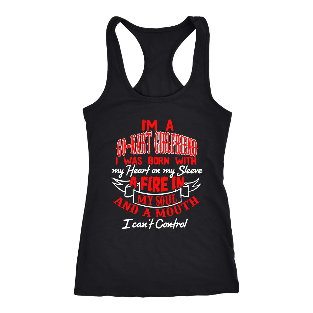 go kart racing girlfriend t-shirts