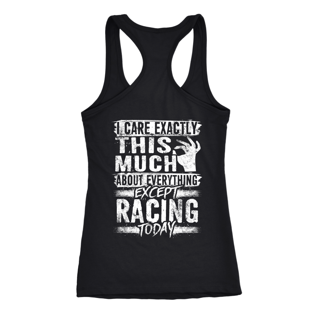 I care Exactly This Much About Everything Except Racing Today!