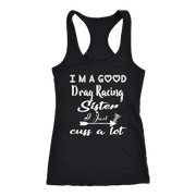 drag racing women's t-shirts