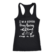 drag racing women's t-shirts