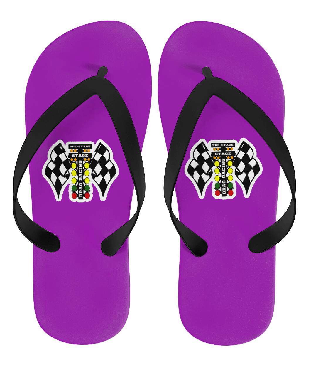 Drag Racing Flip Flops Pink