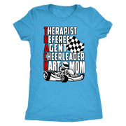 go Kart racing mom t-shirts