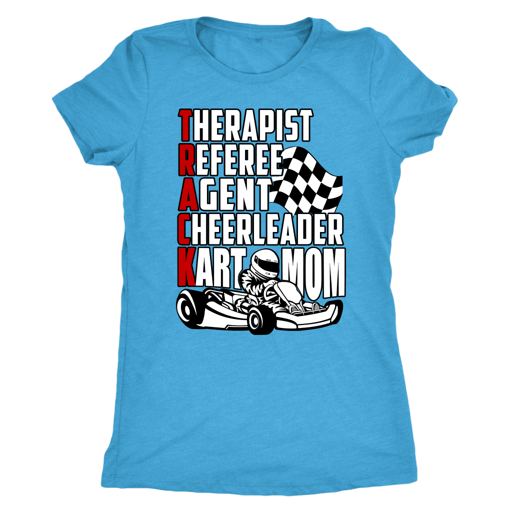 go Kart racing mom t-shirts