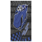 dirt racing late model beach towel