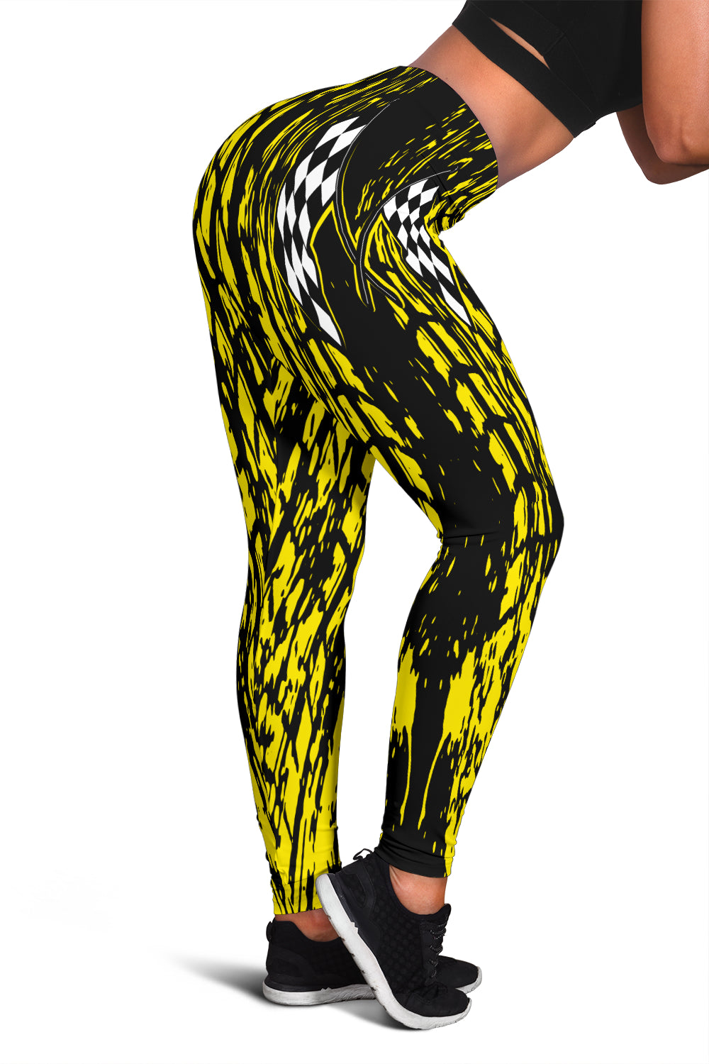 Dirt Racing Leggings Yellow