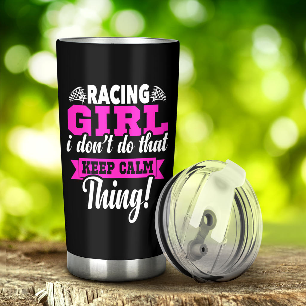 racing girl tumbler