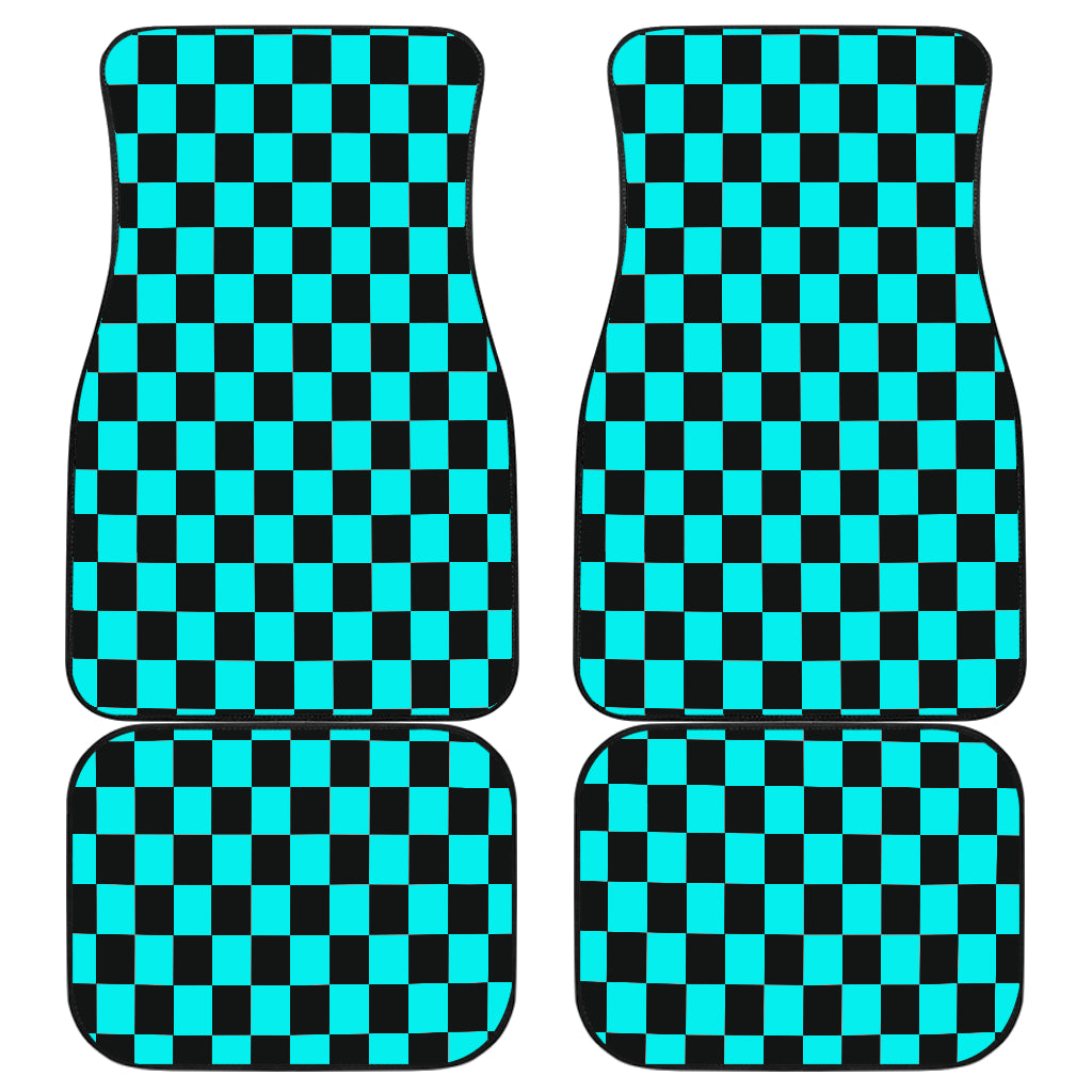 Racing Checkered Flag Car Mats
